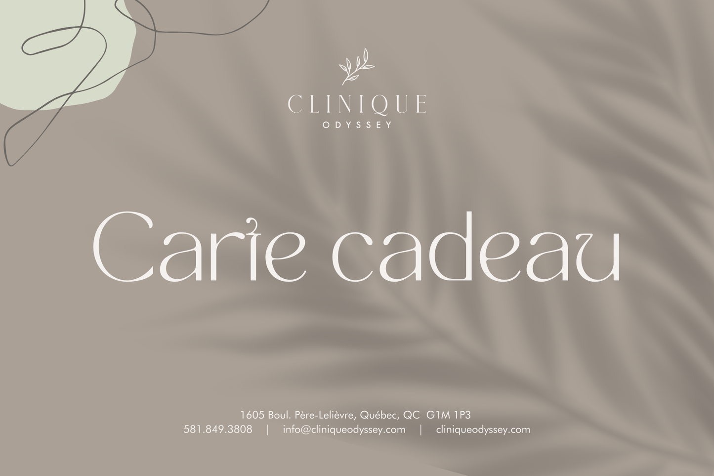 Offrez la Carte cadeau Odyssey